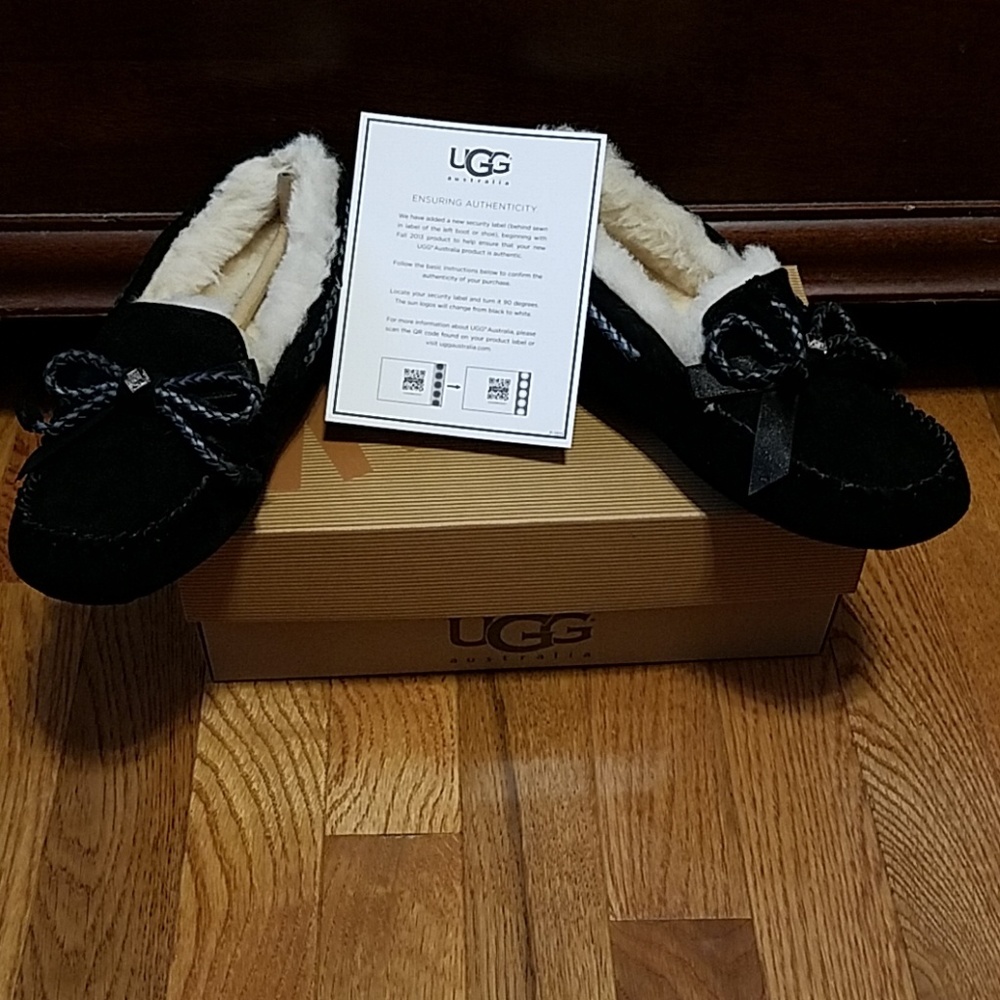 Ugg Australia Black Moccasins